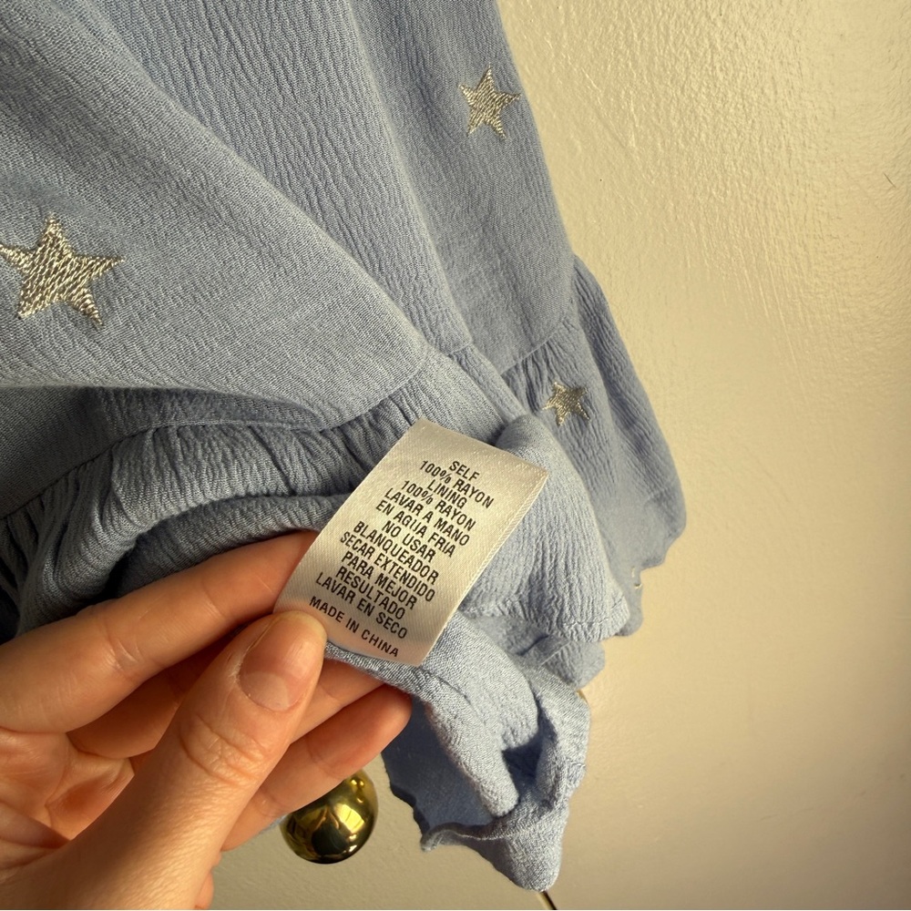 Storia Periwinkle Blue Shine Bright Swing Dress Stars Celestial Women’s Small - Picture 13 of 16
